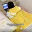 Hoạt Hình Sinh Viên Áo Choàng Hai Chiều Phong Cách Áo Choàng Lông Cừu San Hô Có Mũ Trùm Đầu Ngủ Chăn Nhà Có Thể Mặc Bên Ngoài Có Mũ 4