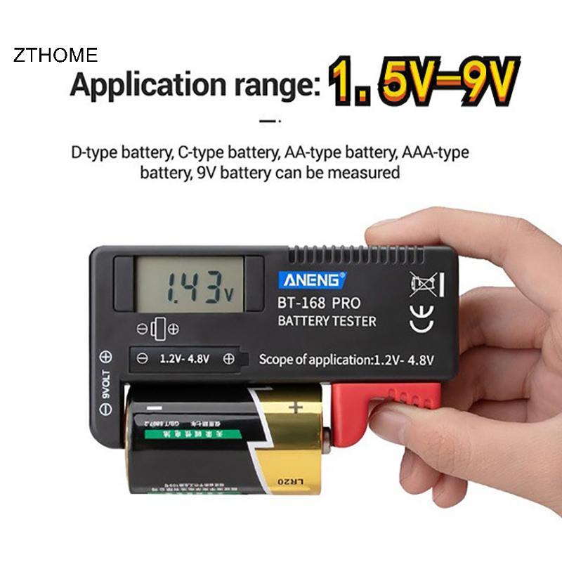 ZTHOME Kỹ Thuật Số Dung Lượng Pin Volt Tester Che Pin Điện Áp Dòng Điện Meter Tester HOT