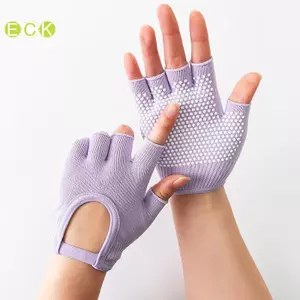 Găng Tay Tập Yoga Nửa Ngón Bằng Cotton Thoáng Khí, Phù Hợp Cho Thể Dục Ngoài Trời Như Xe Đạp và Pilates