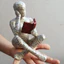 Người Phụ Nữ Đọc Bột Khuôn Trang Trí Nhựa Trang Trí Kệ Sách Trang Trí