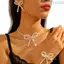Unstop * Handmade Bướm Mặt Dây Chuyền Trang Sức Bộ Đính Hạt Nơ Vòng Cổ Bông Tai Vòng Tay