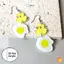 Bông tai Dangle Acrylic phẳng 2D dành cho nữ Tuyên bố động vật hoa Mùa hè Bông tai thả mặc thường ngày Phụ kiện thời trang mới