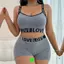 Bộ đồ lót thể thao nữ Chữ cái lưng đẹp Bộ áo ngực nữ cỡ lớn