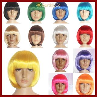 [Giao hàng từ Việt Nam] Bộ tóc giả EARTHLYCO Bob 14 màu Trang phục thẳng Unisex
