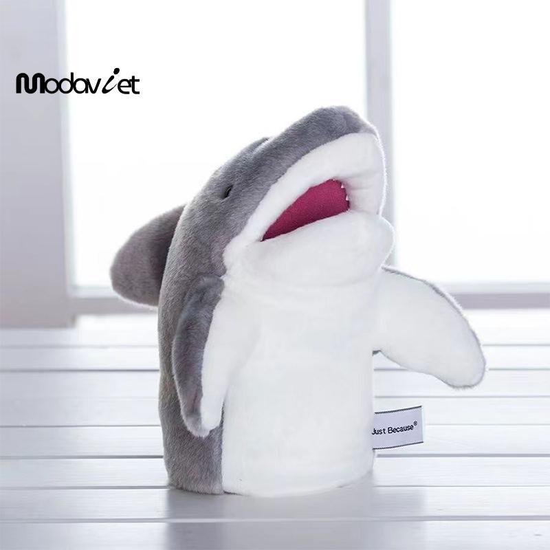 [modavietnamshop] 22cm Găng tay rối tay cá mập nhỏ dễ thương Đồ chơi sang trọng Con rối tay động vật Cánh tay cá mập Mở miệng Găng tay búp bê Quà tặng sinh nhật cho trẻ em Đẹp