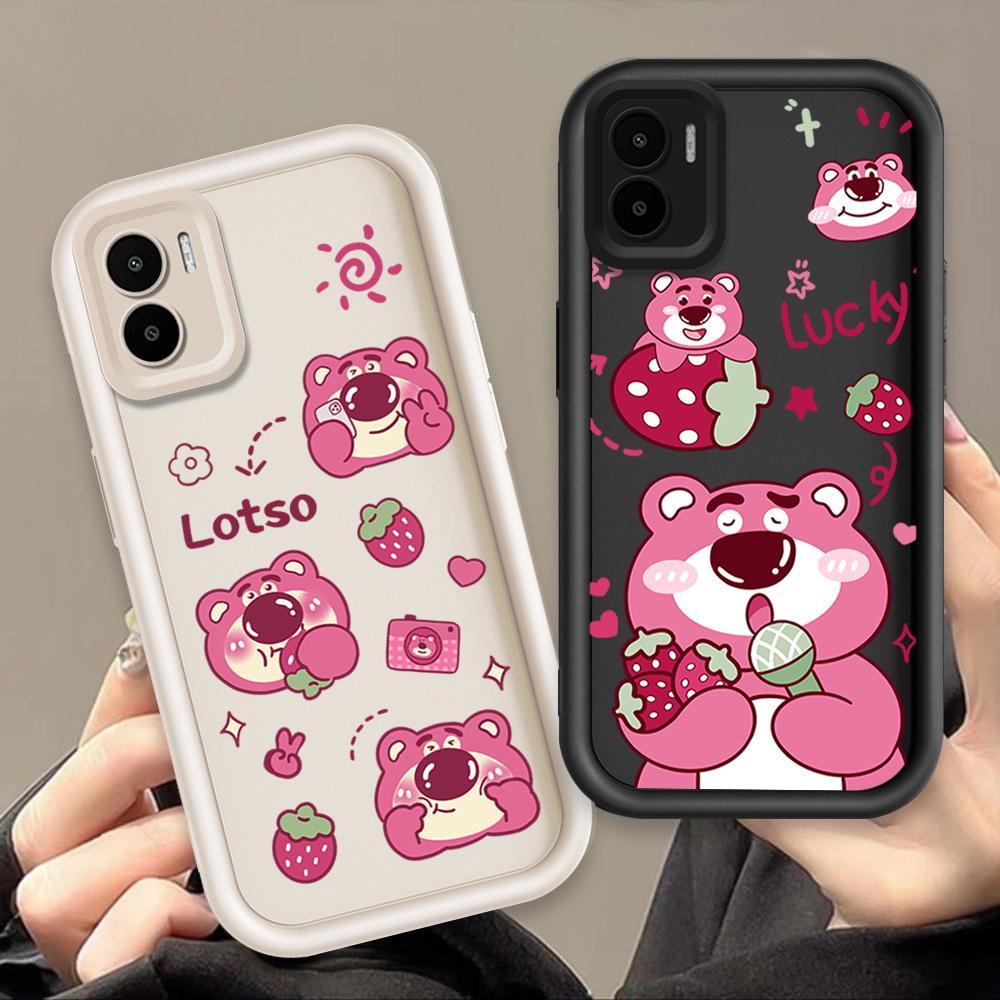 Vỏ Cho Redmi A1 A2 Phim Hoạt Hình Silicon Mềm Đáng Yêu Ốp lưng TPU Câu Chuyện Đồ Chơi Lotso Mắt Thiên Thần Ốp Lưng Chống Sốc