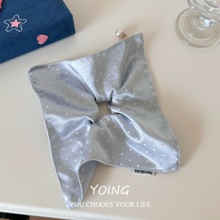 Yoing / Phong Cách Mới Phong Cách Hàn Quốc Cảm Giác Cao Cấp Lớn Satin Chấm Bi Dây Buộc Tóc Ruột Lớn