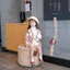 Mùa Thu Đông Tất Trẻ Em Hàn Quốc Màu Trơn Retro Chải Cotton Học Sinh Giữa Ống Bé Trai Bé Gái Tất Bé Trẻ Em Chống Trơn Trượt QPCU