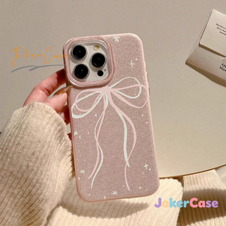Ốp Lưng Cho IPhone 15 16 11 13 17 14 12 Pro Max 7 8 15 16 Plus air X XR XS Max Vỏ bọc sang trọng đính nơ lấp lánh