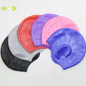 Người Lớn Mũ Bơi Co Giãn Cao Nam Nữ Chống Thấm Nước Bể Bơi Mũ Bảo Vệ Tai Tóc Dài Mũ Lặn Silicon Lớn Đẹp