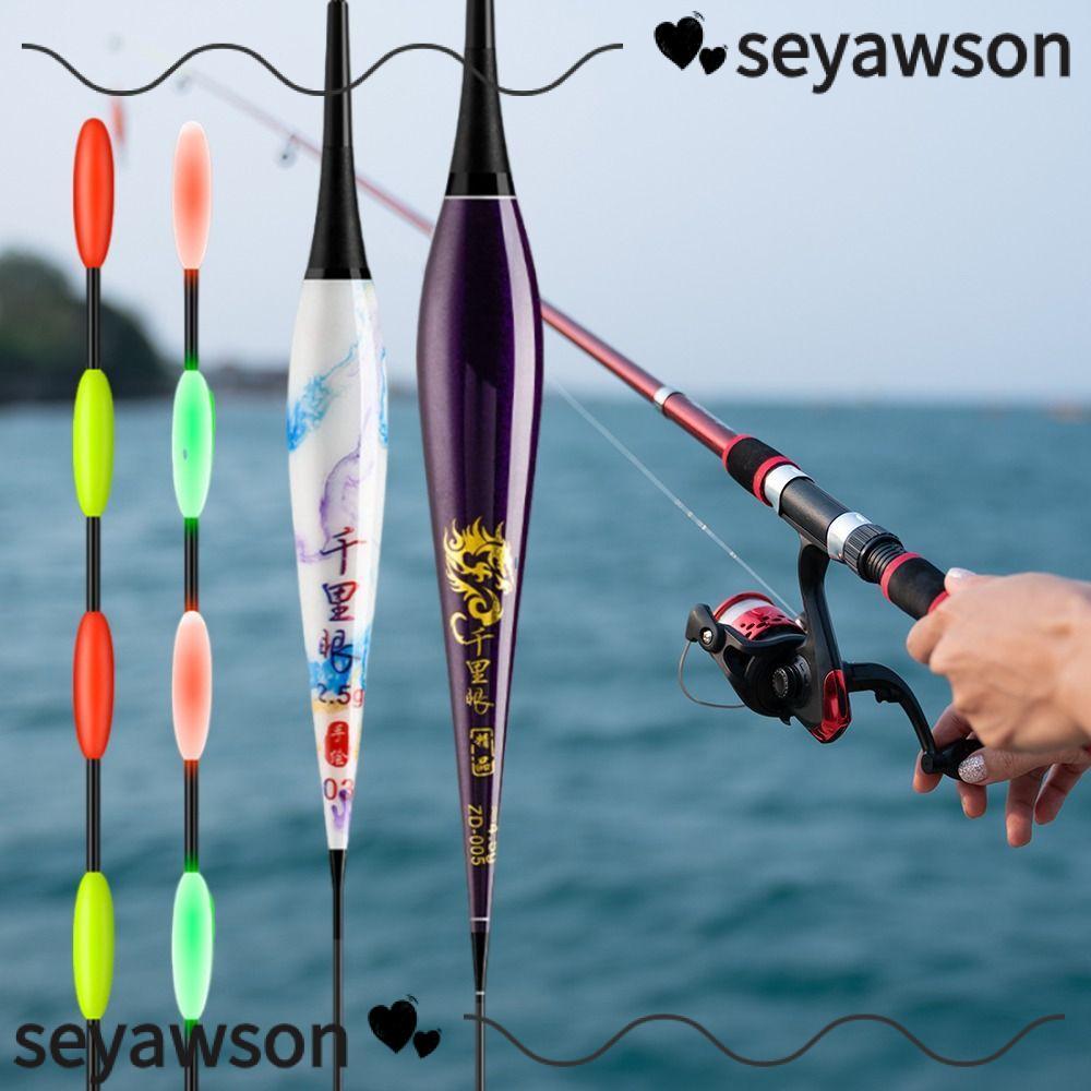 Phao cá SEYAWSON, có thể thay đổi màu sắc Phao điện tử nhạy cảm, phụ kiện câu cá Ngày và đêm bắt mắt Sử dụng kép Phao phát sáng cho cá chép bạc Cá chép Crucian Cá chép đầu to