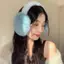 Springevenstar Màu Trơn Mềm Mại Sang Trọng Làm Ấm Tai Mùa Đông Ấm Áp Bịt Tai Thời Trang Bao Tai Ngoài Trời Bảo Vệ Lạnh Bịt Tai Gấp Earflap Springevenstar