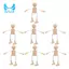 7 Chiếc Trống Bằng Gỗ Hoạt Hình Hình Hình: DIY Tranh Robot Nhân Vật Chung Nhân Vật Robot Peg Doll Cho DIY