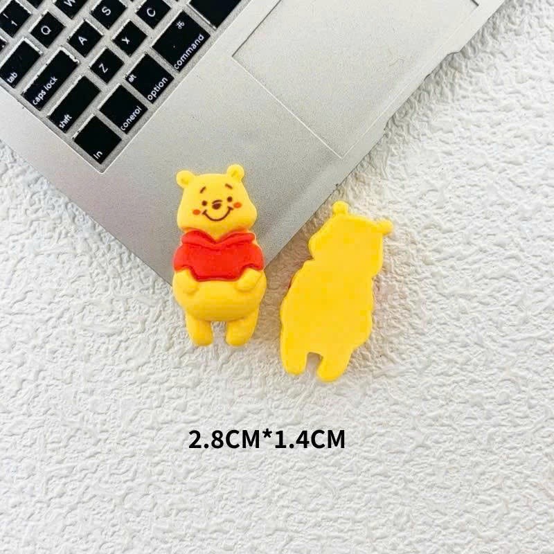 Set Charm Gấu Pooh Honey Cute 🍯 Charm Winnie Pooh dễ thương tone vàng xinh style Hàn Quốc gắn dép crocs DIY```