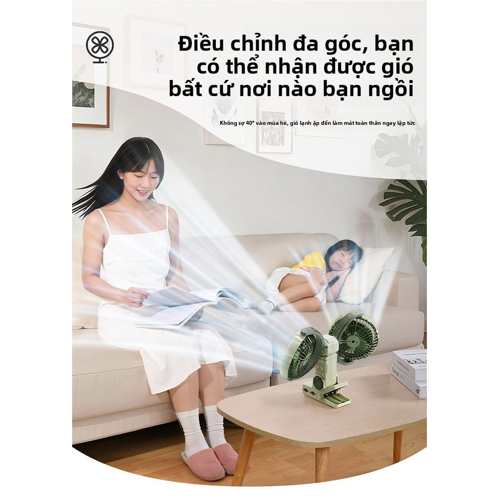 [Bảo Hành 1 Đổi 1] Quạt Đôi Ô Tô VINZEO 2026 - Xoay 360 Độ, 3 Cấp Độ Gió, Siêu Mạnh & Êm Ái cho Xe Hơi