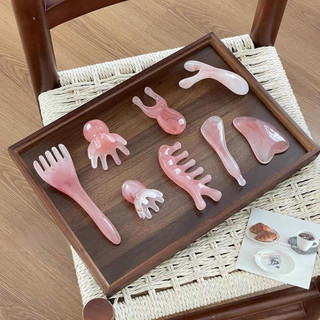 Bộ dụng cụ sức khỏe lớn!Làm Đẹp Da Mặt Tendon Dính Mắt Xung Quanh Kinh Tuyến Nhỏ Bạch Tuộc Massage Lược Dụng Cụ Tiện Dụng 6DME