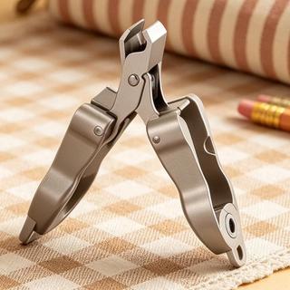 Thép không gỉ Cắt Móng Tay Dễ Thương Hình Mèo Con Móc Khóa Có Thể Gập Lại Di Động Móng Tay Quay Móng Chân Móng Tay Tông Đơ Cắt decfeyeth