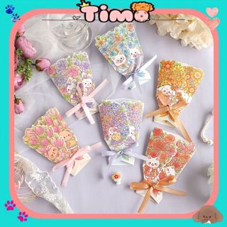 Thiệp Cute Hoa Mini Hoạt Hình Chúc Mừng Động Viên Bạn Bè Người Yêu Timo GQ75