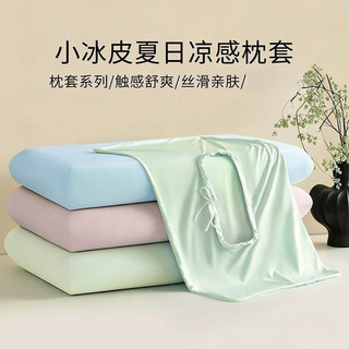 Mùa Hè Băng Lụa Lạnh Cảm Giác Gối Một Cặp Gói 2026 Phong Cách Mới Bộ Nhớ Gối Đơn Đa Năng Lõi Gối Bao Khăn QL8P