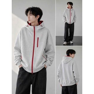 (Dày xịn ) Áo Khoác NỈ UNISEX Chống Nắng Phối DÂY KÉO BASIC Có Nón FORM RỘNG  NAM LEE SHOP