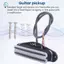Xe bán tải Humbucker đường sắt nóng kép cho đàn Guitar điện, thân bạc có đường ray màu đen