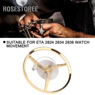 Rosestoree Bộ phận chuyển động của đồng hồ Retro Bánh xe cân bằng phù hợp cho phong trào ETA 2824 2834 2836 (Bao bì nhựa)