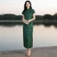 Váy Sườn Xám Plus Size Phong Cách Trung Quốc, Thích Hợp Mặc Hàng Ngày Và Du Lịch, Tạo Dáng Cao Hơn