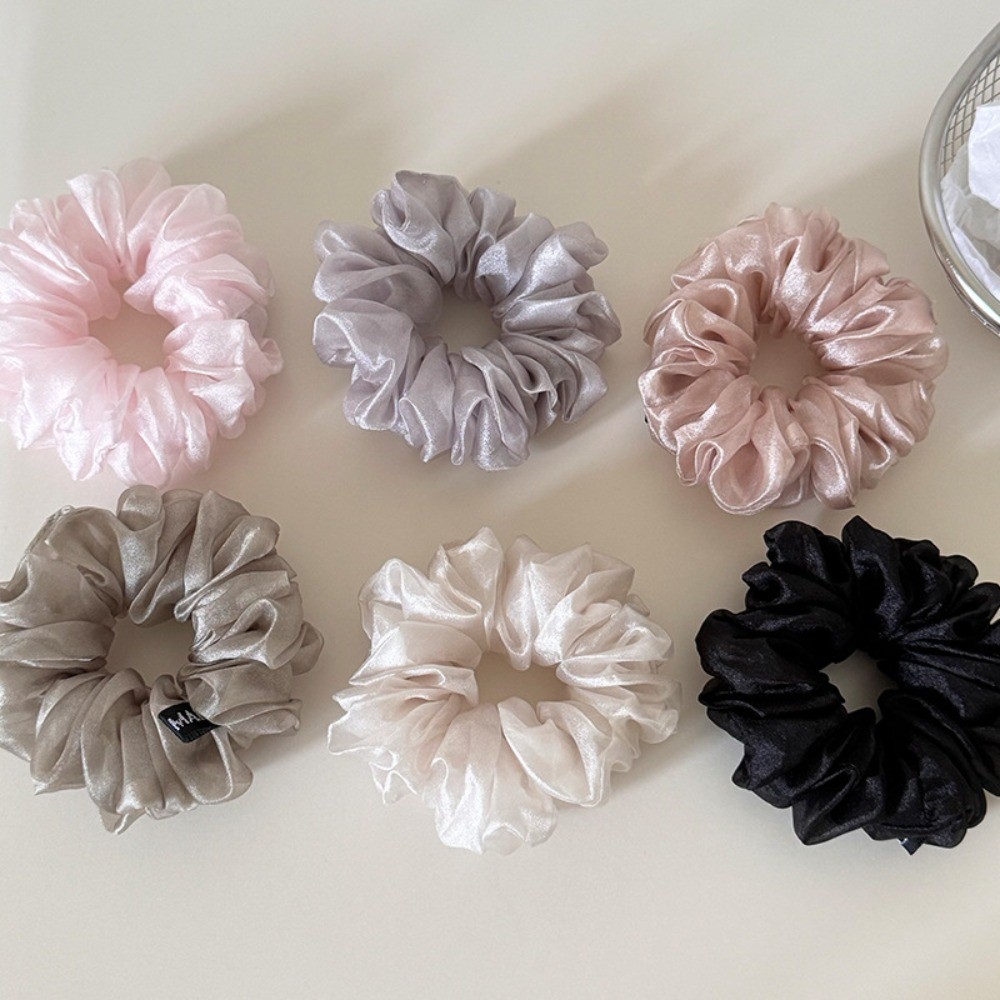 Hululu - Dây buộc tóc scrunchy lông tơ ngọt ngào, phong cách mới, phù hợp cho mọi cuộc vui