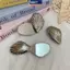 Gương trang điểm có thể gập lại MAKY Kim loại Vỏ sò Mini Hình dạng không dễ vỡ và di động Du lịch Gương nhỏ gọn hai mặt Thích hợp cho túi VN