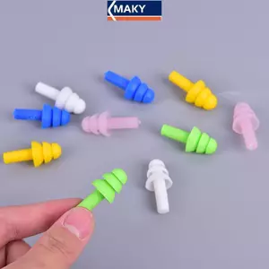 MAKY 5 cặp nút tai silicon mát mẻ và an toàn cho giấc ngủ yên tĩnh và hoạt động bơi lội