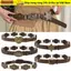 Thắt lưng ESSENCEH da PU grommet style Y2K Gothic Steampunk cho nữ