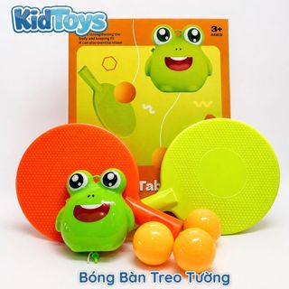 Bộ đồ chơi bóng bàn treo tường KidToys – tập phản xạ vận động cho bé