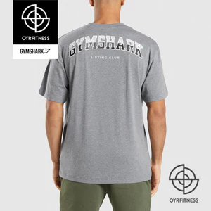 Bán Áo Gym Unisex Dáng Rộng Cổ Tròn, Họa Tiết Quạt, 100% Cotton Cao Cấp
