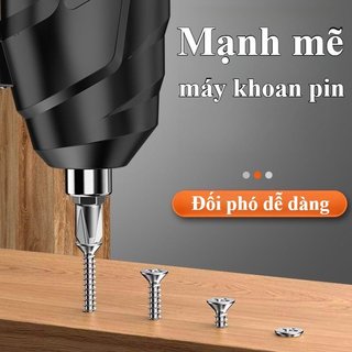 Tua vít khoan không dây 90 độ có thể gập lại Bộ 47 mảnh Pin Lithium Đèn LED sửa chữa tại nhà