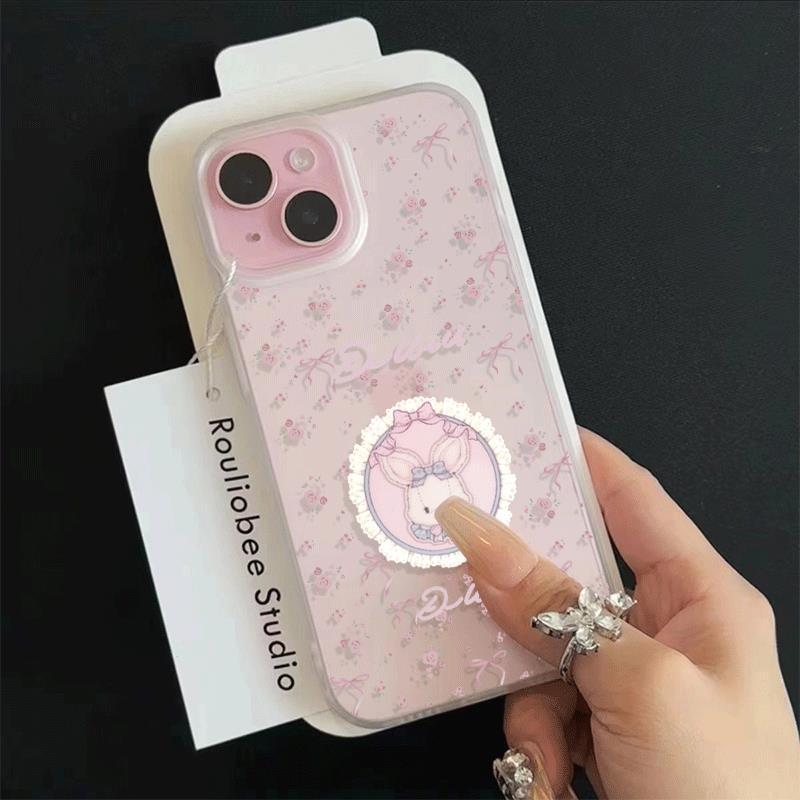 Lace thỏ cho iPhone 17pro trường hợp iPhone 16/15 Skin Sense Frosting Case