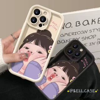 Dành Cho IPhone17 16 15 14 13 12 11ProMax X XR XSMax 7Plus Dễ thương bĩu môi cô gái tốt lỗ điện thoại trường hợp