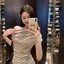 2026 Sọc quây Cổ áo chéo ngắn tay Áo thun nữ bán chạy Hot Girl Phong cách Pure Desire Phong cách Slimer Look26042806