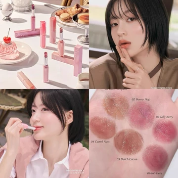 Khát vọng thuần khiết phong cách Hàn Quốc!Romand Ống Mỏng Kem Son Môi Dưỡng Ẩm Nước Bóng Gương Pha Lê Thạch Son Bóng Ánh Sáng Mặt