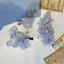 Tím Mori Series Phong Cách Cổ Tích Tay Nóng Hoa Mẫu Đơn Hanfu Áp Lực Lưng Mũ Đội Đầu Đường Phong Cách Hoa Lớn Kẹp Tóc Bên Kẹp
