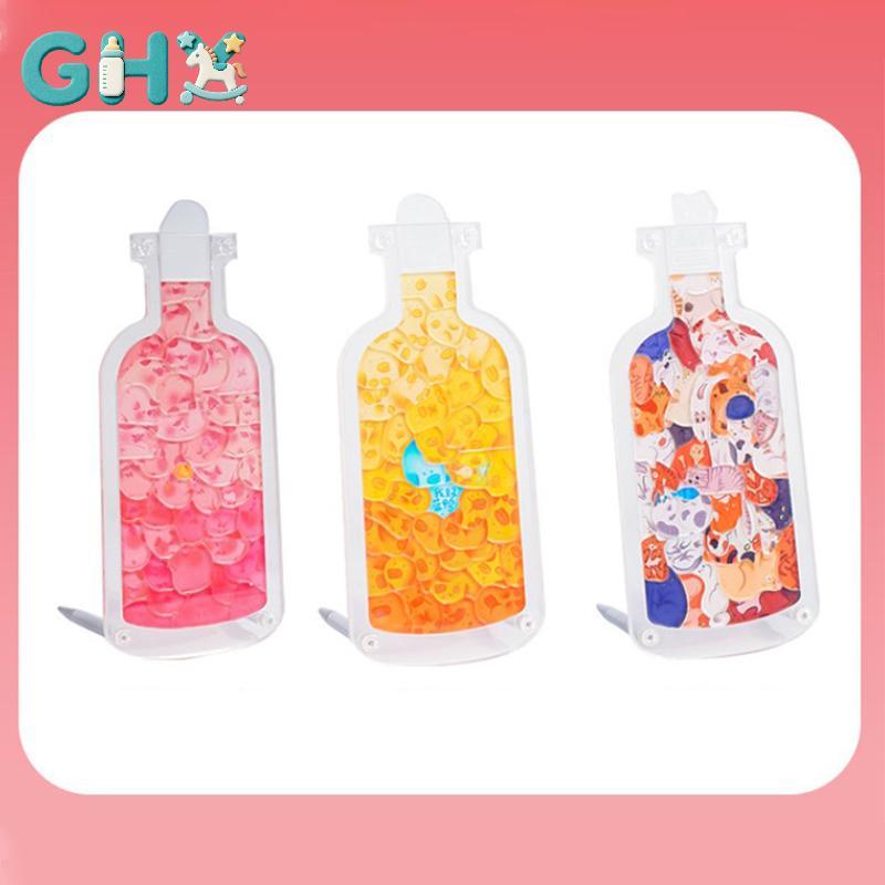 GHX Acrylic Xếp Hình Dễ Thương 3D Ghép Hình Đồ Chơi Động Vật Mèo Lợn Hình Hoạt Hình Sáng Tạo Áo Cứng Lắp Ráp Chai Ngộ nghĩnh Trò Chơi Bé Gái Trẻ Em Quà Tặng VN