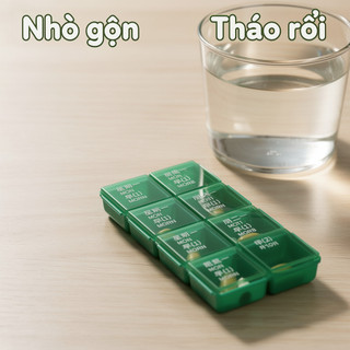 28 Lưới Thuốc Tổ Chức Hộp Thuốc Hàng Tuần Lưu Trữ Du Lịch Nhỏ Gọn Cho Viên Vitamin