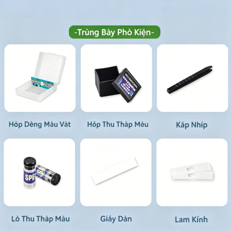 Kính Hiển Vi Sinh Học Cho Bé – Độ Phóng đại 100X-600X-1200X, Quan Sát Tế Bào Và Côn Trùng, Món Quà Giáo Dục ý Nghĩa