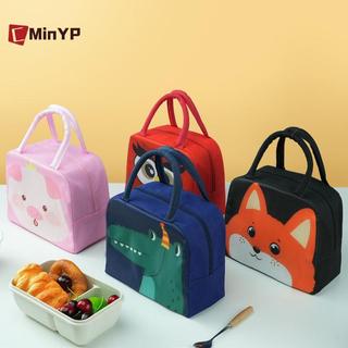 CyinYP Hoạt Hình Túi Ăn Trưa Dễ Thương Cho Trẻ Em Nhôm Cách Nhiệt Giữ Nhiệt Độ Hộp Cơm Trưa Treo Túi Dã Ngoại Ngoài Trời Túi Bảo Quản Thực Phẩm Vinh Quang Mới