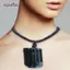 AqToCna Mặt dây chuyền tourmaline và pha lê tự nhiên