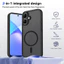 Ốp lưng Tecno Spark Go 2 Vỏ thu hút từ tính màu đen mờ cho vỏ điện thoại Tecno Spark Go 2