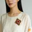 Trâm cài pha lê đính đá ngọc trai Baroque cổ điển dành cho nữ Áo khoác trang sức Phụ kiện Quà tặng mới