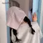 AqToCna Chấm Bi Lụa Khăn Ấm Áp Khăn Trùm Đầu Tóc Dây Buộc Tóc Thời Trang Đa Năng Vuông Khăn Eo Mông Rèm AqToCna