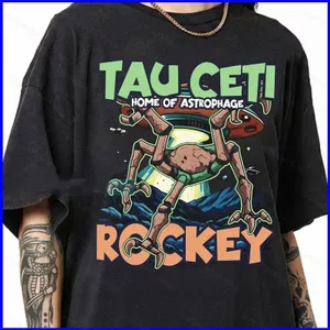 GN Project Hail Mary Áo thun khoa học viễn tưởng Retro Rocky Tau Ceti Nhà của teo tee NG