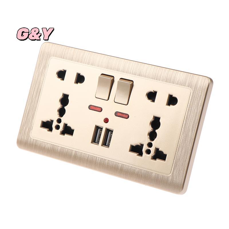[G & Y-t] Wall Power Soet Universal 5 lỗ 2.1A Cổng sạc USB kép Soet [Mới]