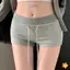 Quần Short Eo Thấp Nữ Mùa Hè Chắc Chắn Quần Dây Rút Quần Legging Mới